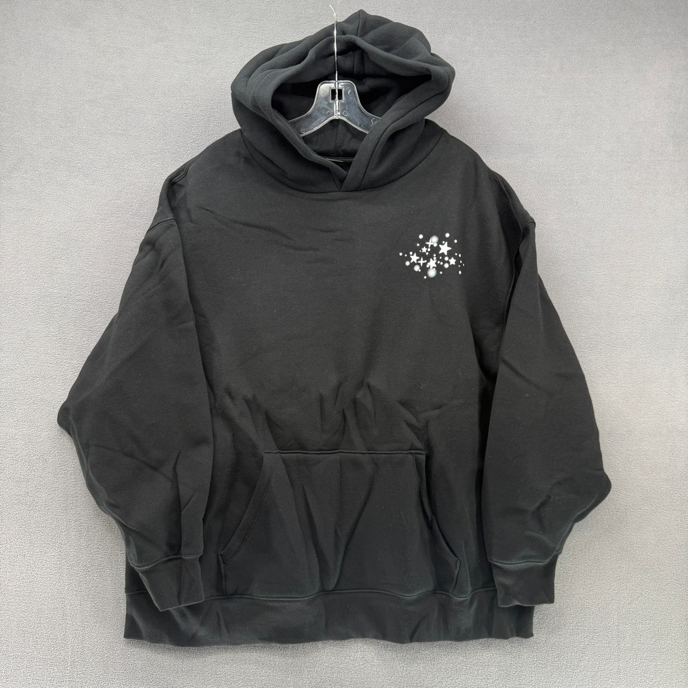 Wild Fable Black Disco Ball Graphic Hoodie Sweatshirt XXL Responsible Style